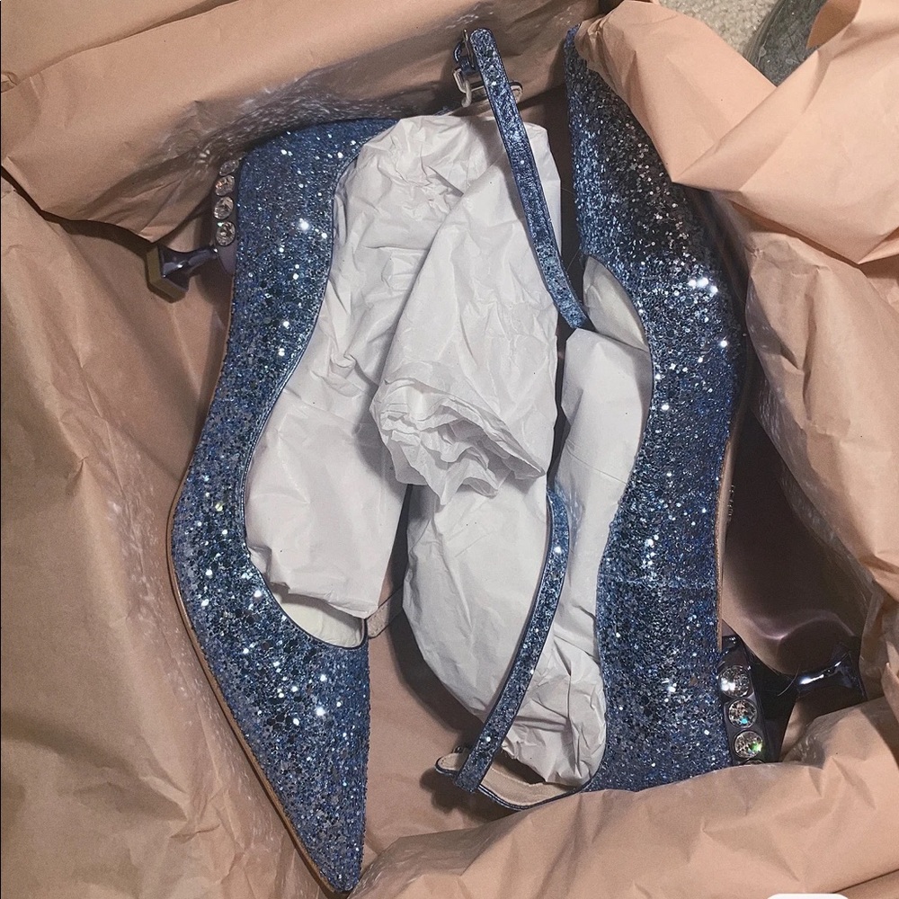 Miu Miu kitten heal shoes